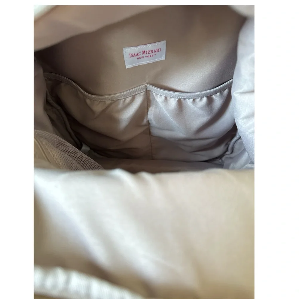 Isaac Mizrahi Spacious Travel Backpack Viral Laptop Essentials Holds Stanley Cup